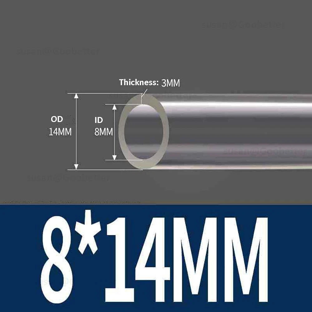 Clear Flexible PVC Tubing — Plastic Hose for Air, Water, Aquarium & Pond
