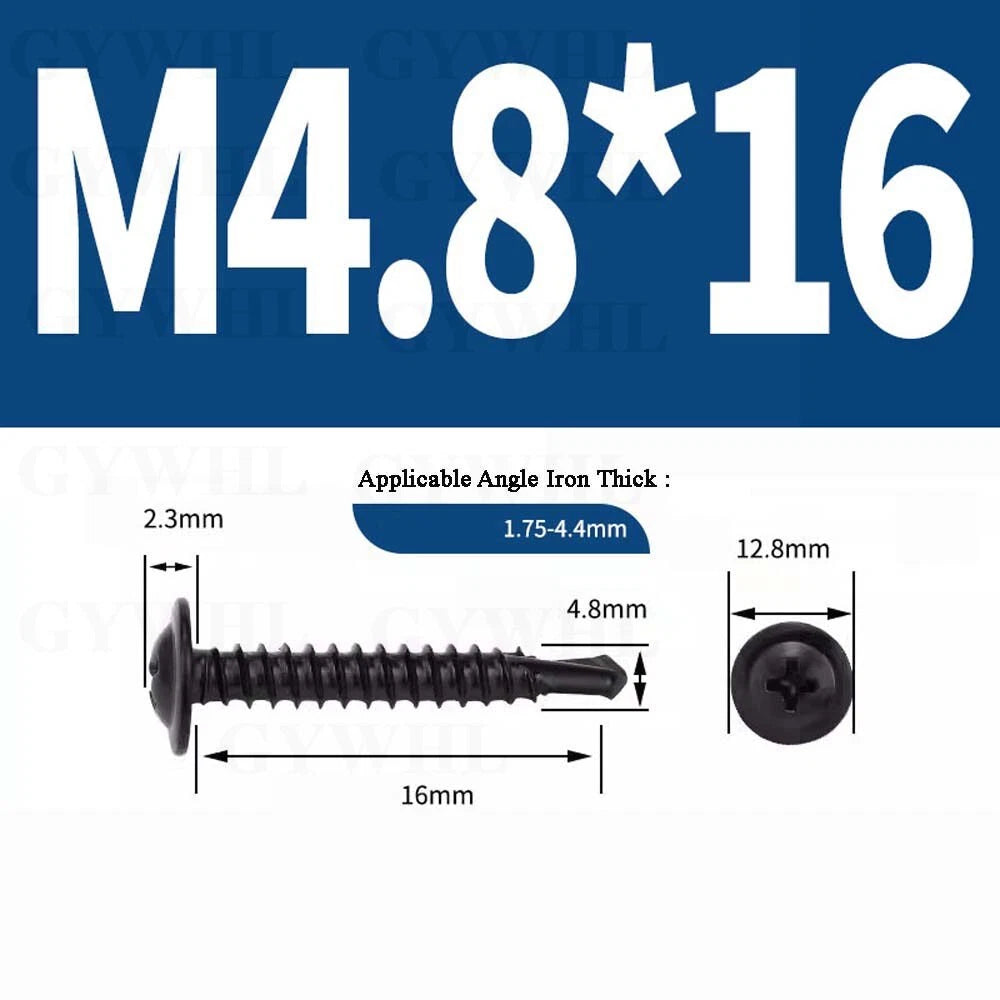 M4.2 M4.8 Self Drilling Wafer Head Screws – Steel & Stainless for Sheet Metal