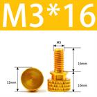M3 M4 Anodized Aluminum Thumb Screws — Knurled Head Hand Bolts for PC Case, Fishing Rigs & DIY Projects