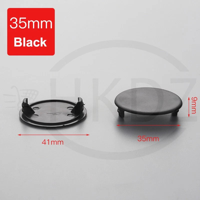 Plastic Screw Caps Covers 5–40mm – Push-in Furniture Hole Plugs, Black, White, Brown