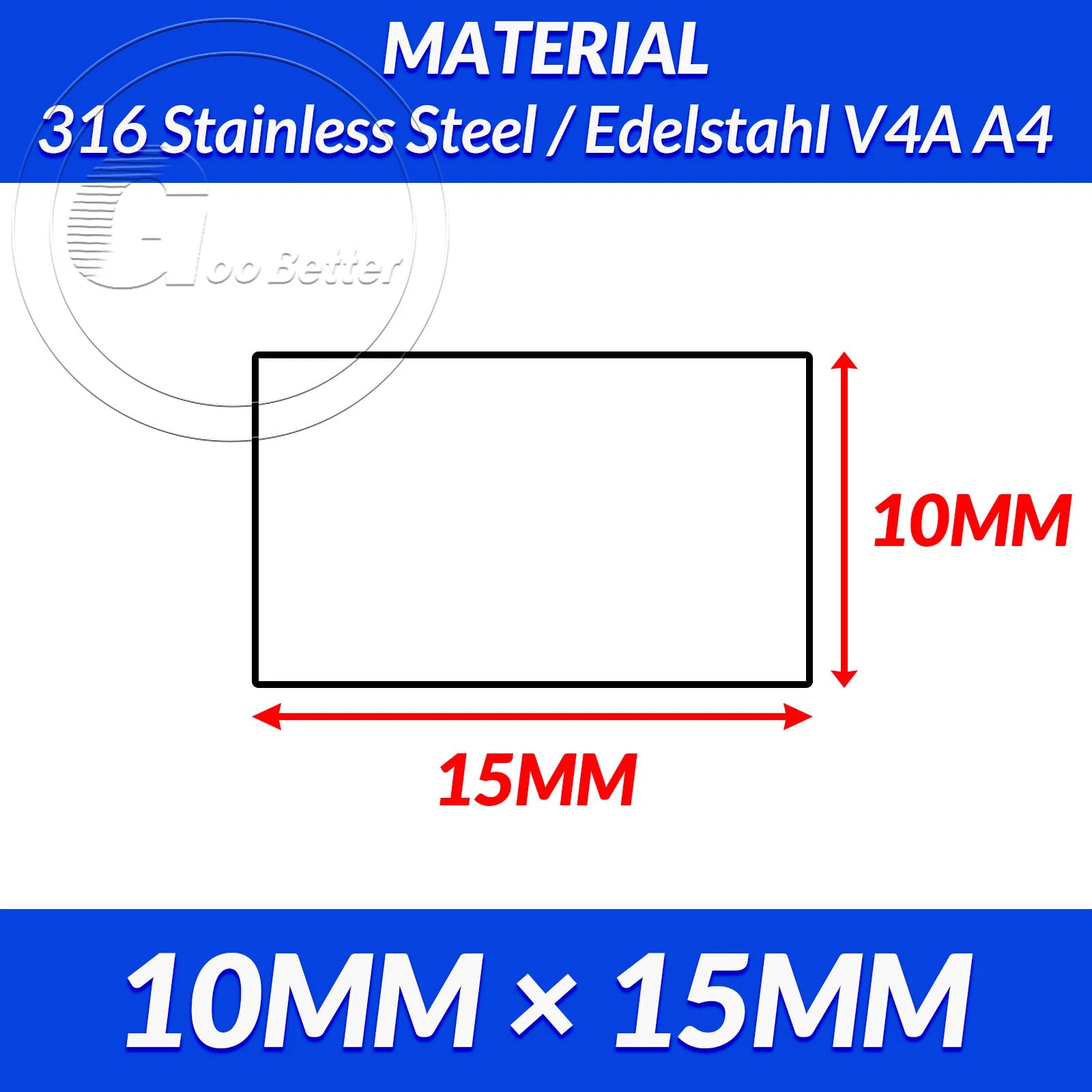 316 A4 Stainless Steel Flat Bar Metal Plate Strip Width 10MM-80MM Length 200MM