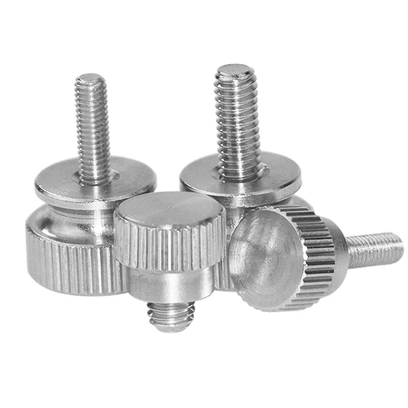 M3 M4 M5 M6 Knurled Thumb Screws Stainless Steel Hand Grip Knob Bolt φ9/13/16mm