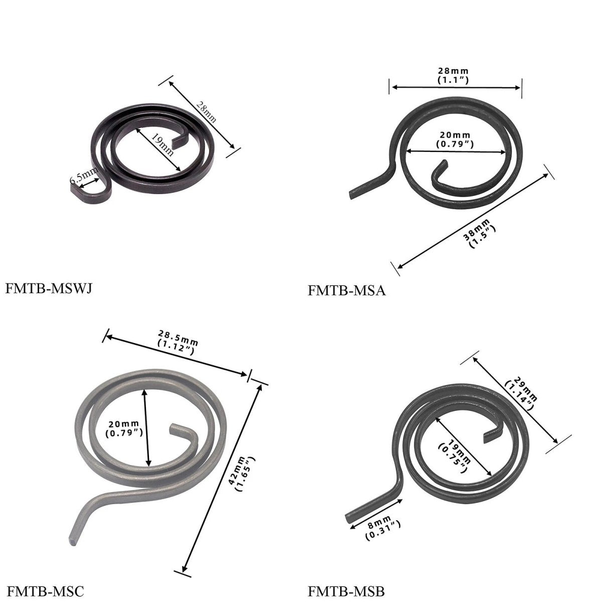 Door Handle Springs Suitable Thickness: 35mm - 50mm Internal Door handle spring - HomeDIYer