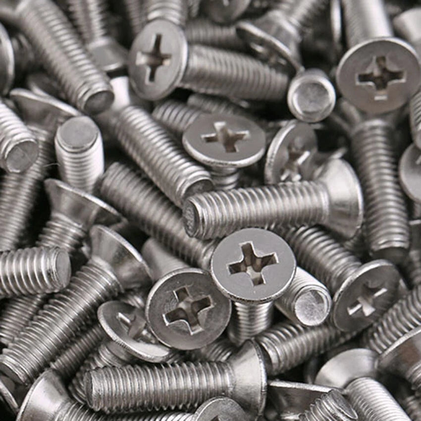A2 Stainless Steel Phillips Countersunk Flat Head Micro Machine Screws M1 M1.2 M1.4 M1.6 M2 M2.5 GB/T 819 — 3mm to 60mm