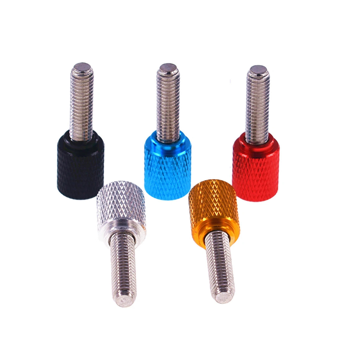 M5 5-100mm Thumb Screws Machine Bolts Knurled Aluminum Alloy/A2 Stainless Steel