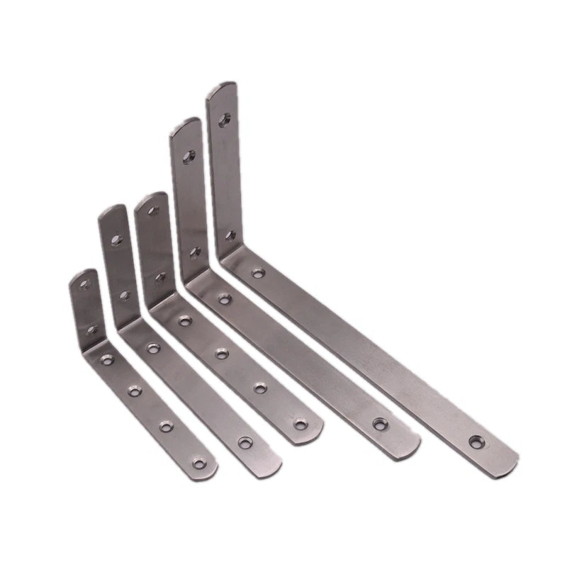 304 Stainless Steel Triangle Shelf Bracket Wall-Mounted for Bookshelf Storage