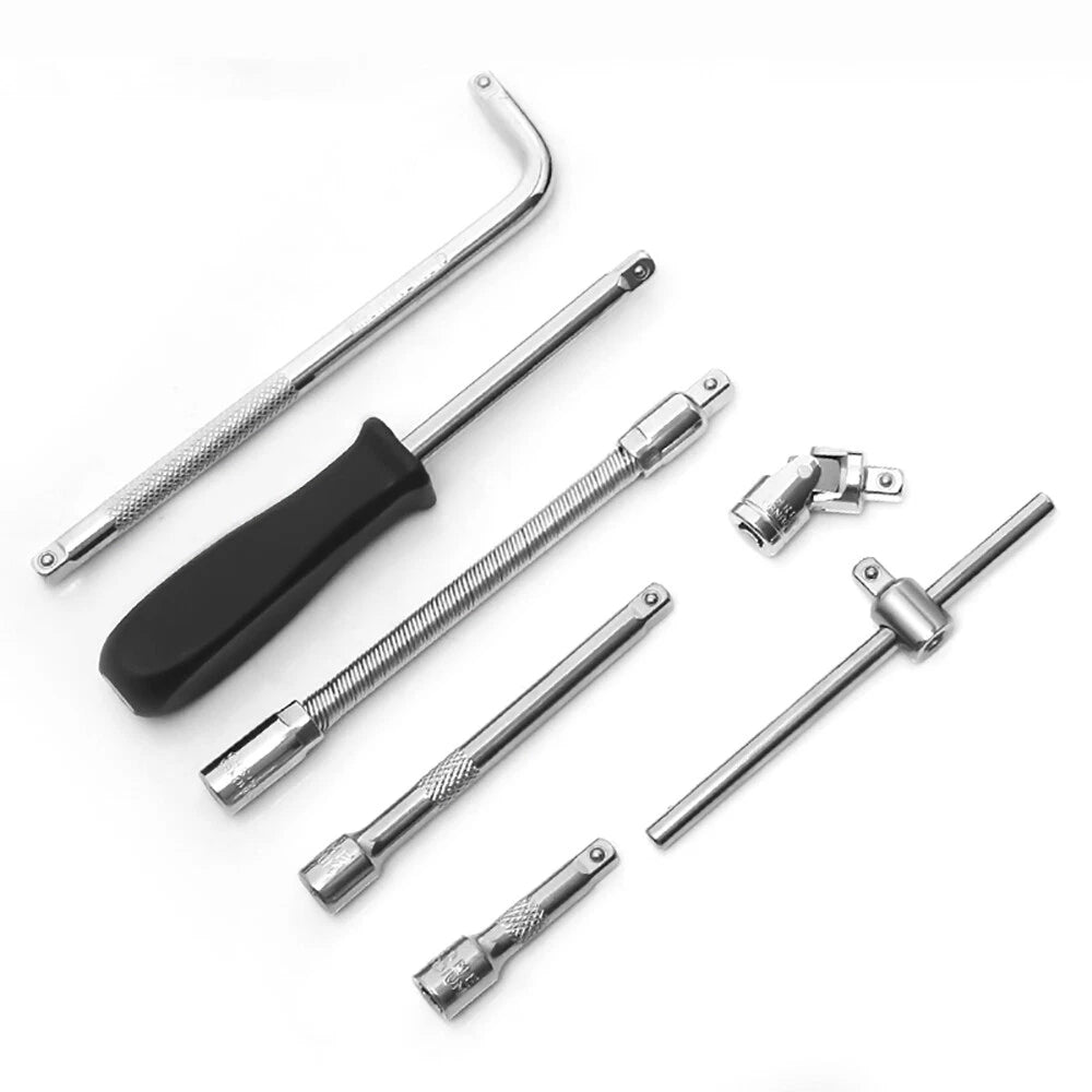L-Bar T-Type Wrench Spanner Socket 1/4" 3/8" 1/2" Drive 150mm-350mm Long Wrench