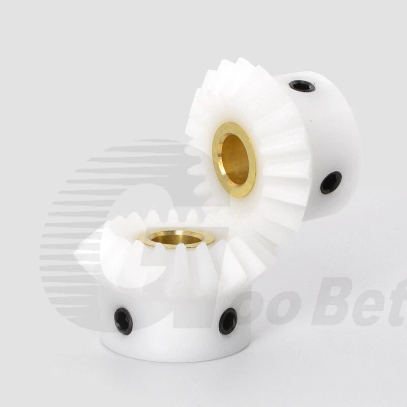 Bevel Gear Set POM Plastic 20/25/30 Tooth 90° 1:1 Pairing Mod 1-1.5 Miter Gear