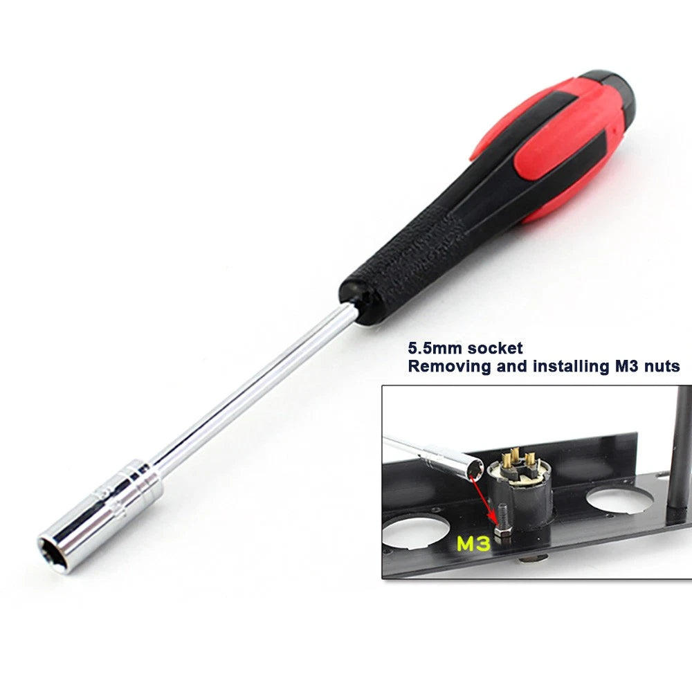 Repair Hand Tool 5.5mm Hex Nut Key Wrench Nutdriver Screwdriver Socket Driver
