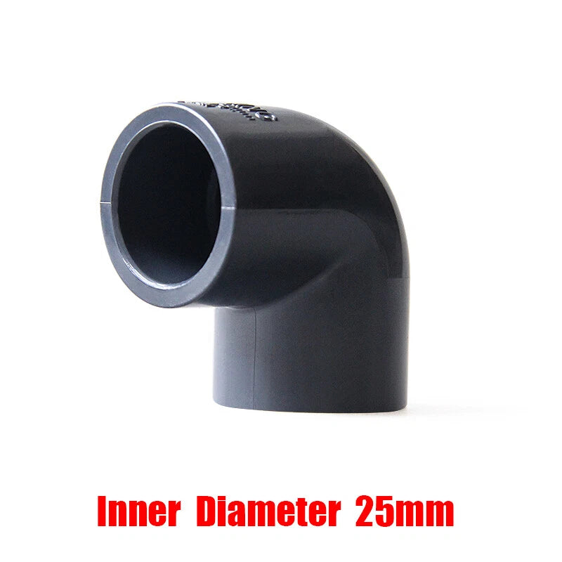 PVC Elbow Pressure Pipe Fittings 20mm-110mm Aquarium Fish Tank Pond Solvent Weld