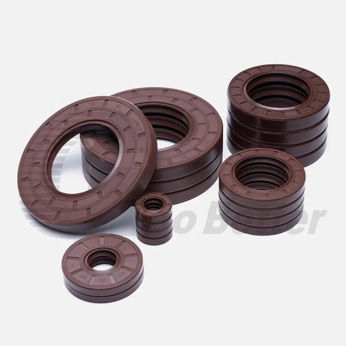 TC FKM Double Lip Oil Seal — Rotary Shaft Sealing Ring, ID 52–70mm
