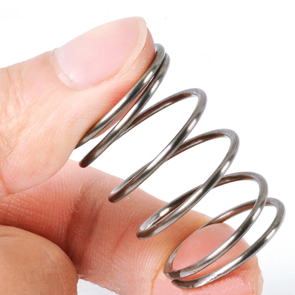 200mm Length Compression Springs Stainless Steel Wire Dia 0.3mm-2mm Small Spring