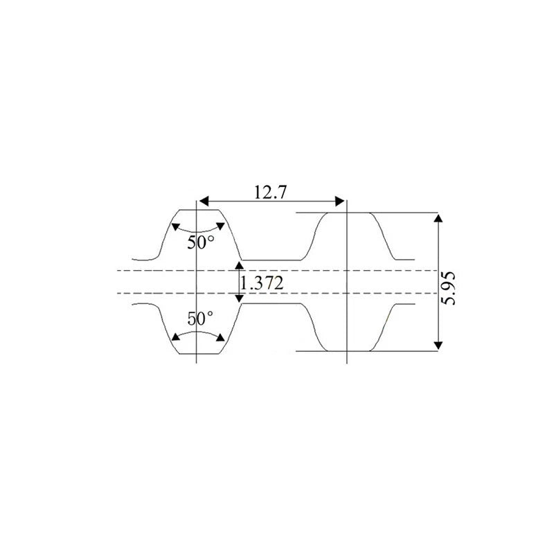 DH Double Sided Tooth Timing Belt | Pitch 9.525mm | 25mm & 30mm Width | 46–340 Teeth