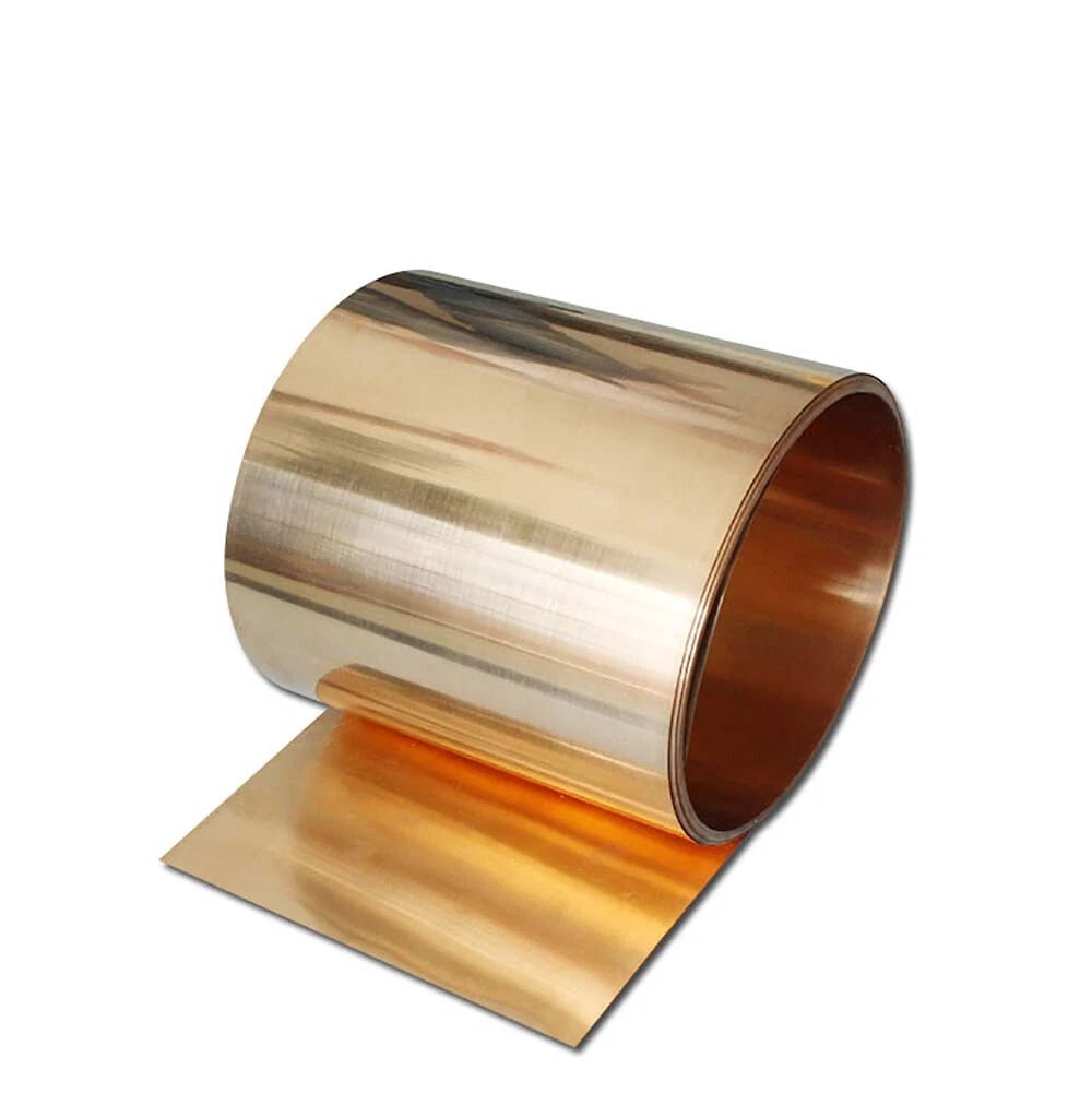 Beryllium Copper Sheet Foil Roll BeCu Strip Metal Thin Plate Thick 0.1mm-1.2mm
