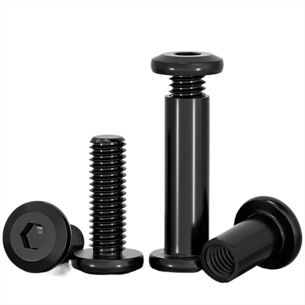 Metric Furniture Connector Bolts with End Cap Nuts — Stainless Steel M2 to M10