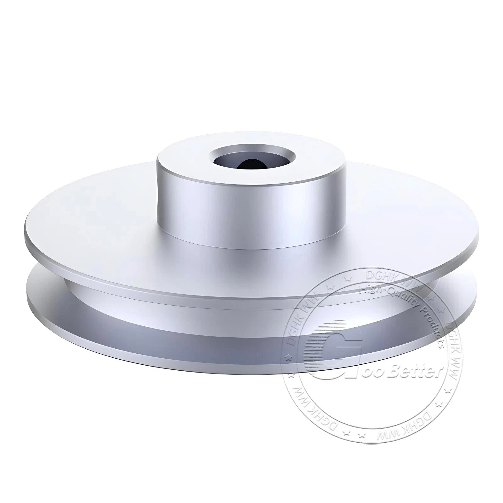 V Grooved Pulley Aluminum Round Belt Pulleys For 7mm Belt Single/Double Grooved