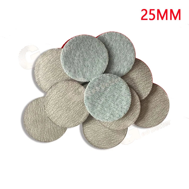 1" - 5" Dry Sanding Discs Polishing Round Flocking Sandpaper 60 - 1200 Grit