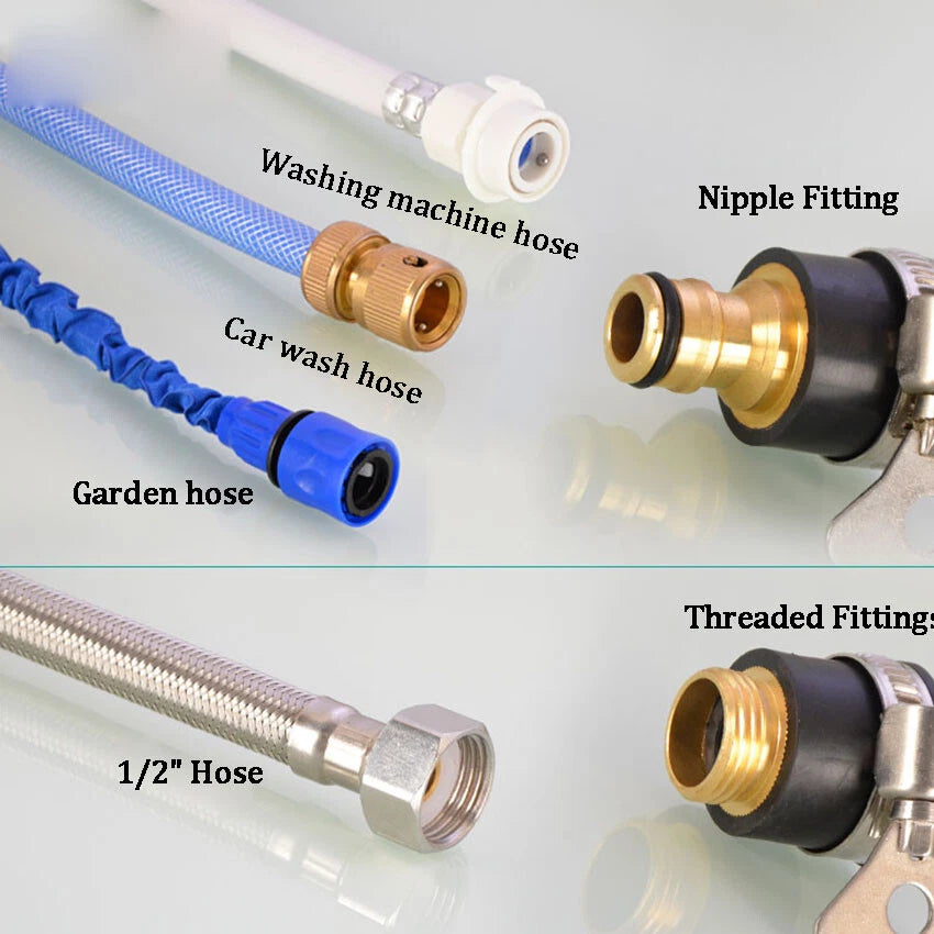 Universal Tap Connector To Garden Hose Pipe Mixer Kitchen Bath Hose Connector