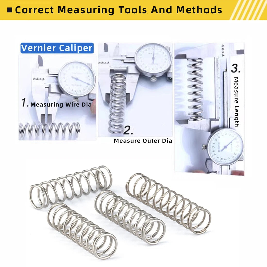 Wire Dia 1 mm Stainless Steel Spring Coil Spring Compression Spring Small Spring