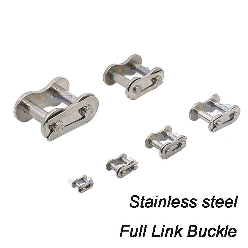 #25 #35 #40 #50 #60 #80 Simplex Roller Chain Full & Half Connecting Link 1/4"-1"