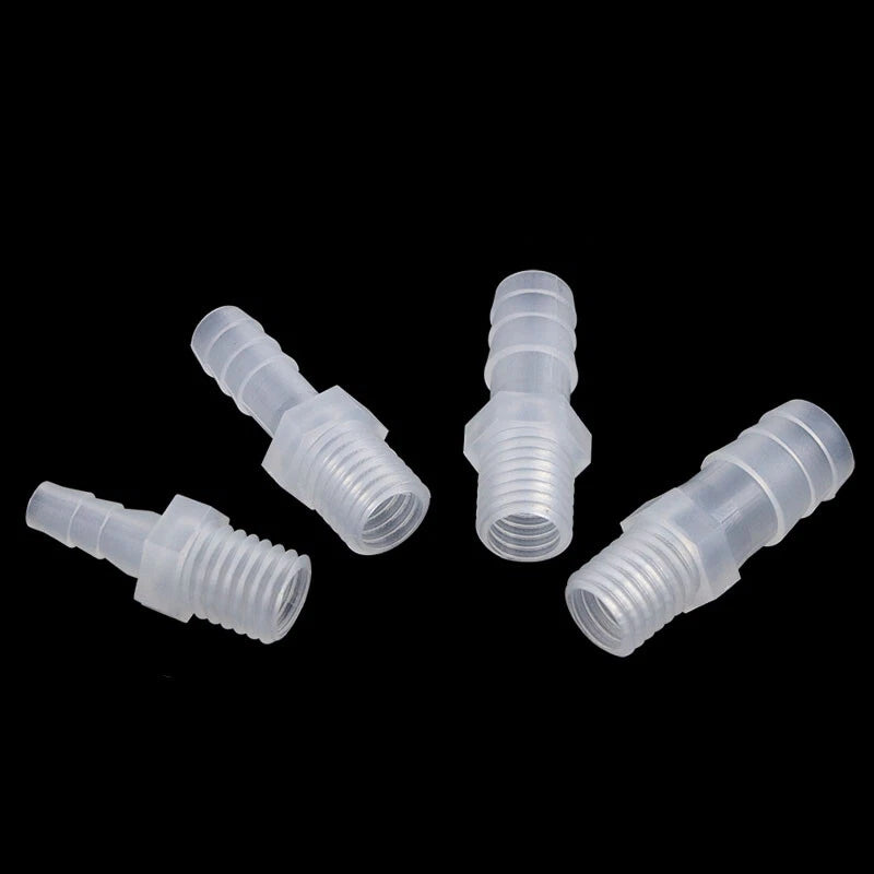 External Thread Straight Hose Connector — Plastic Tube Fitting M6 to M14 (4mm–14mm)