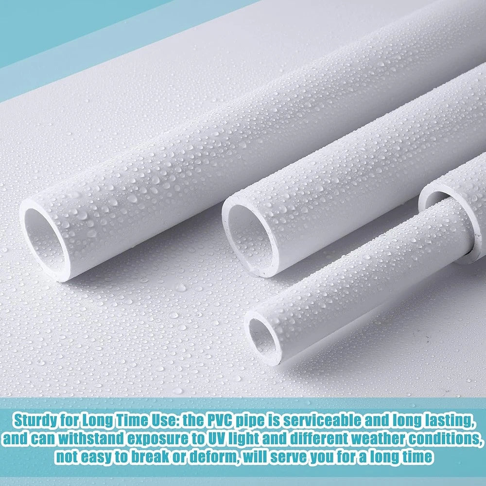 White PVC Round Tube – Rigid Pipe | OD 20–315mm | Length 50–500mm