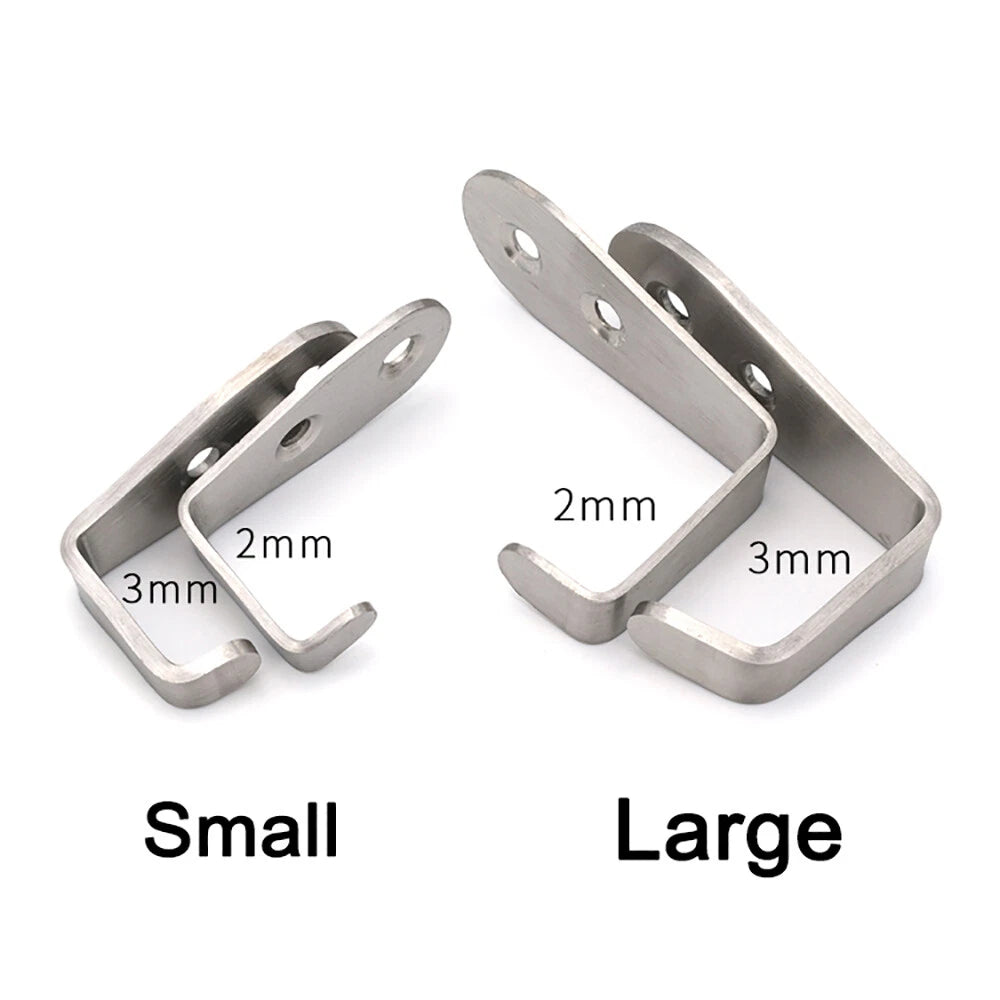 Stainless Steel Hooks Heavy Duty Wall-Mounted Door Rope Towel Hanger Coat Hook