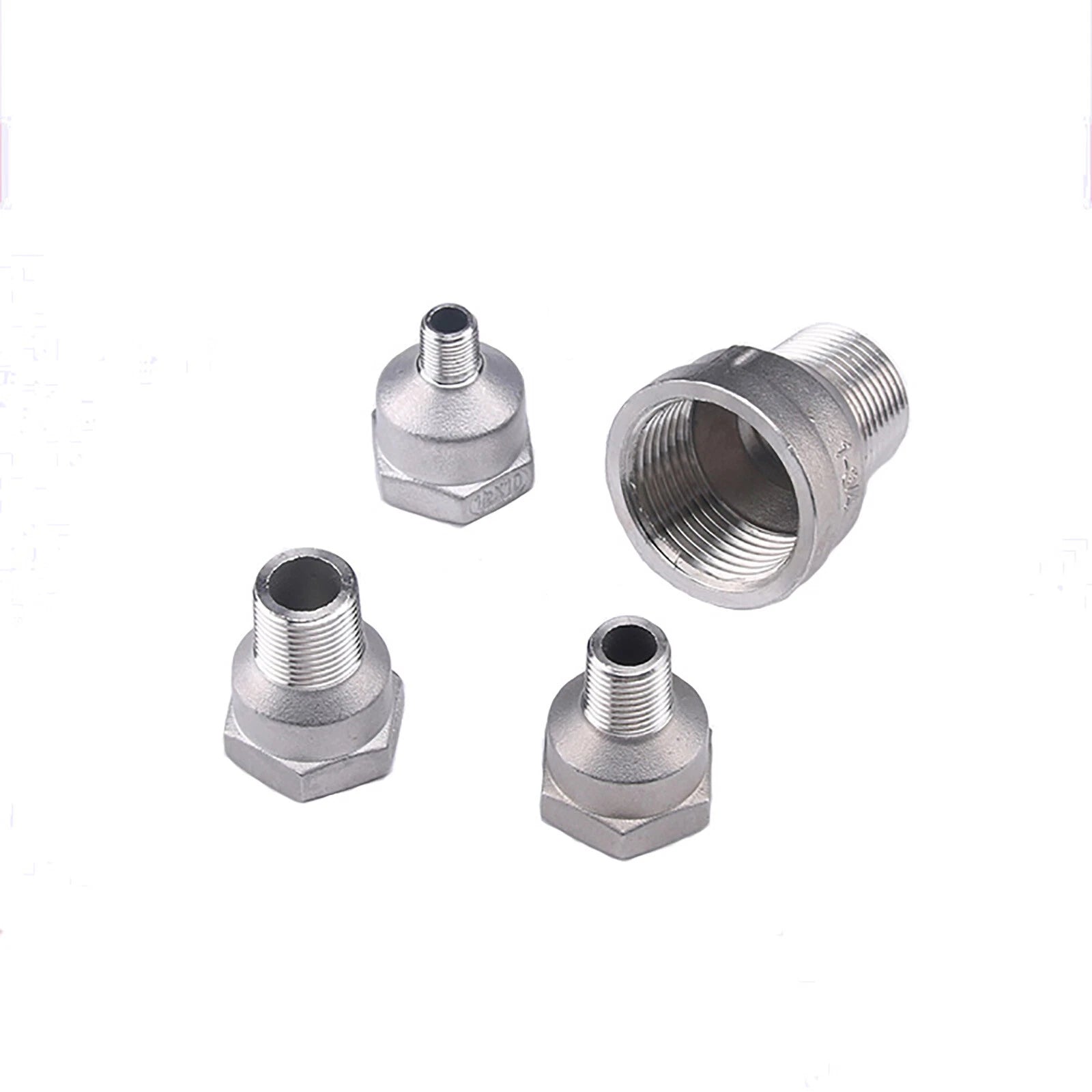 BSP Stainless Steel Reducing Socket — Male x Female Pipe Fitting Adapter