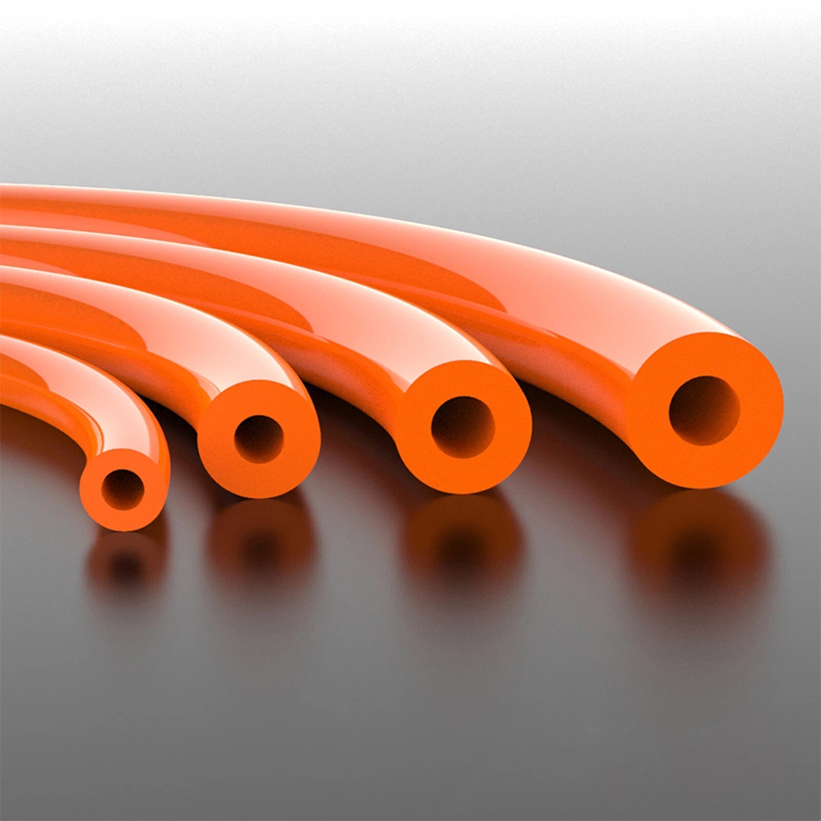 PU Round Hollow Drive Belt — Connectible Polyurethane Belting, OD 5mm to 10mm