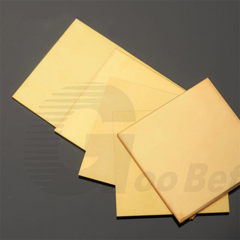 1.5mm Thickness Solid Flat Brass Plate Sheet Panel Cutting Size 350mm x 350mm