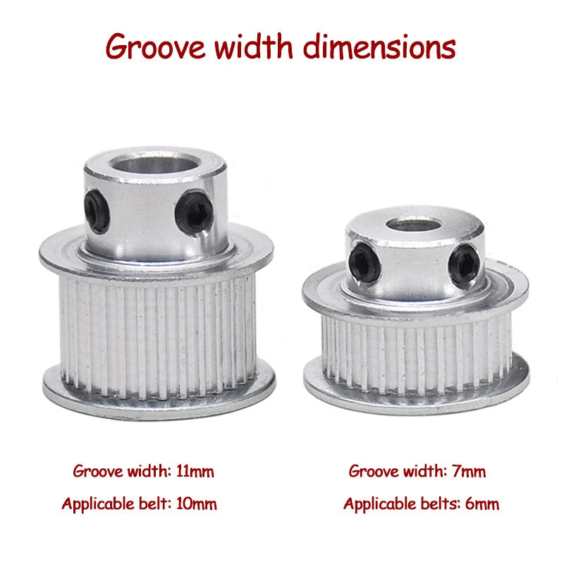 20T Timing Belt Smooth Tooth Drive Pulley GT2 Closed Timing-Synchronous Belt