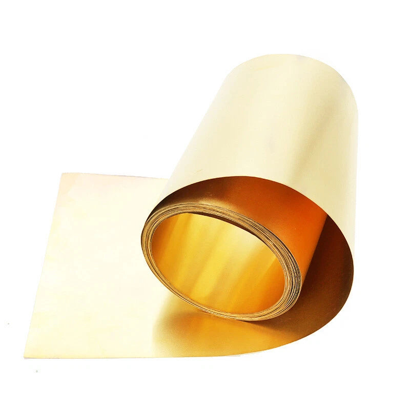Thin Brass Sheet Strip Roll Metal Foil Shim Plate Thick 0.01mm-1mm Model Making
