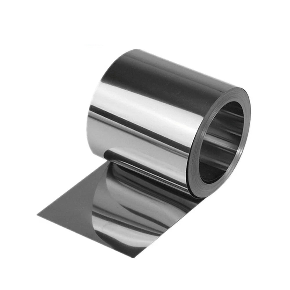304 Stainless Steel Thin Plate Band Foil Sheet 0.05mm-1mm Thick Metal Strip Roll