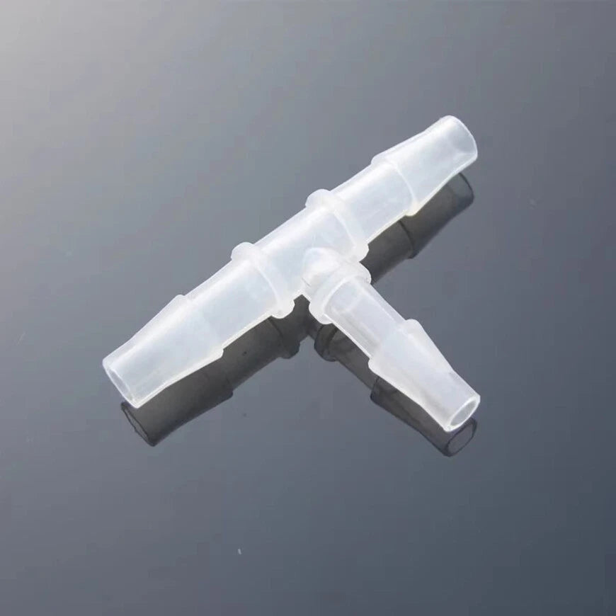 Barbed Hose Connector — Straight, Elbow, Tee, Cross & Multi-Way Splitter (2.4–32mm)