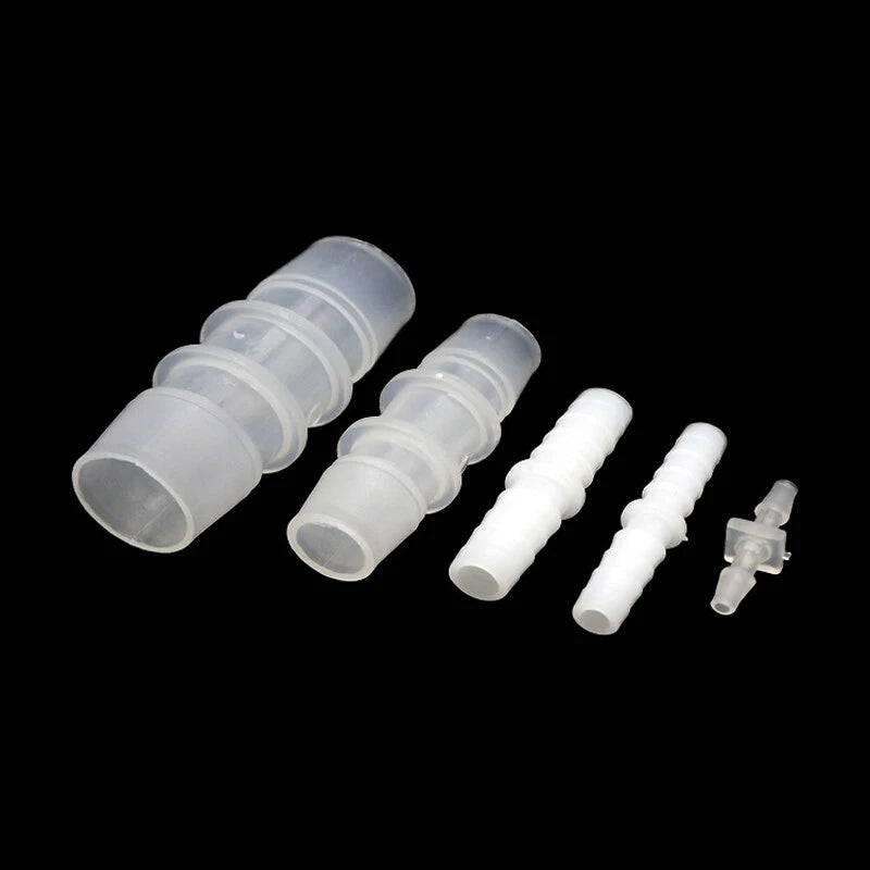 Food Grade Joiner Tubing Plastic Barbed Connector Pipe Hose Fittings Air Water