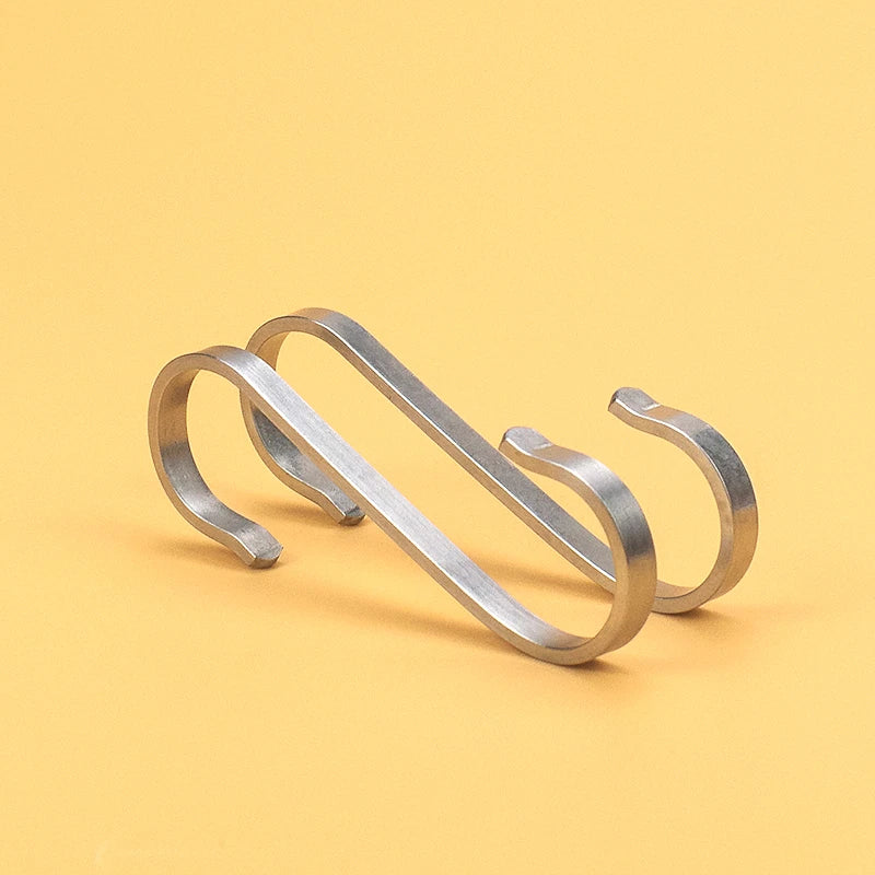 S Flat Hooks 304 Stainless Steel Bedroom/Kitchen/Bathroom/Living Room/Garden