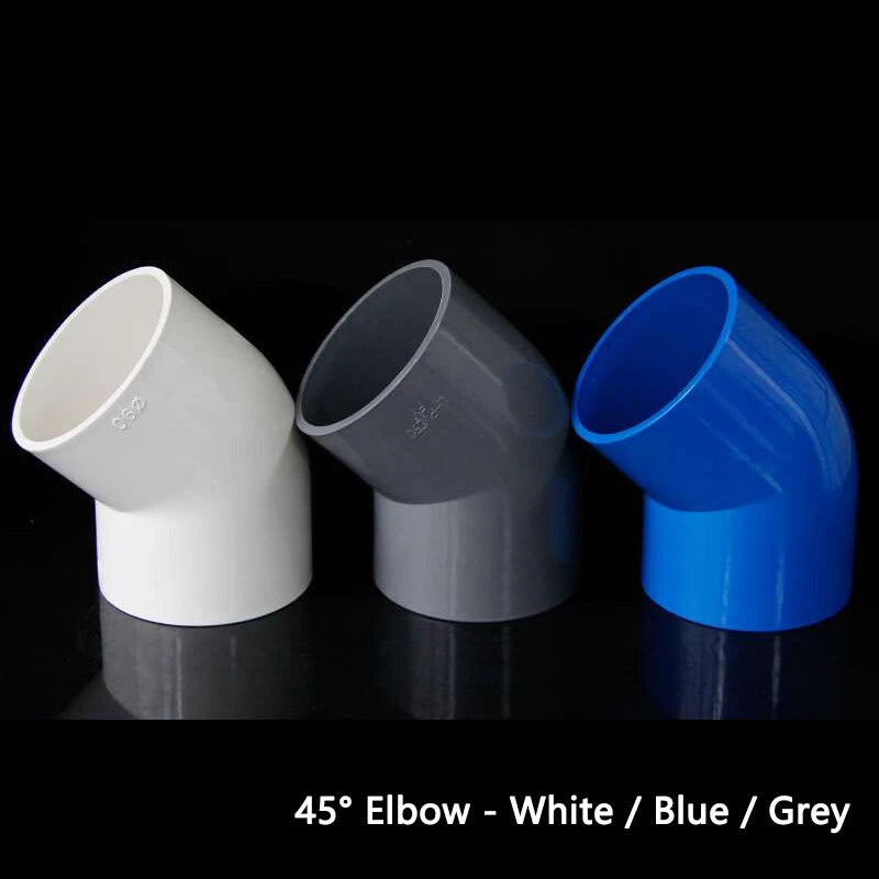PVC 3 4 5 6-Way Elbow Connector Direct Pipe Fittings 20-110mm White Blue Grey