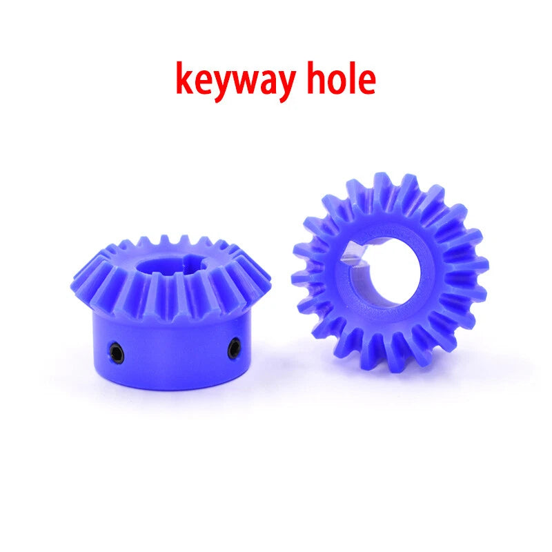 1/1.5/2 Mod Bevel Gear 15T-30T 90°1:1 Pairing Plastic Nylon Transmission Gear