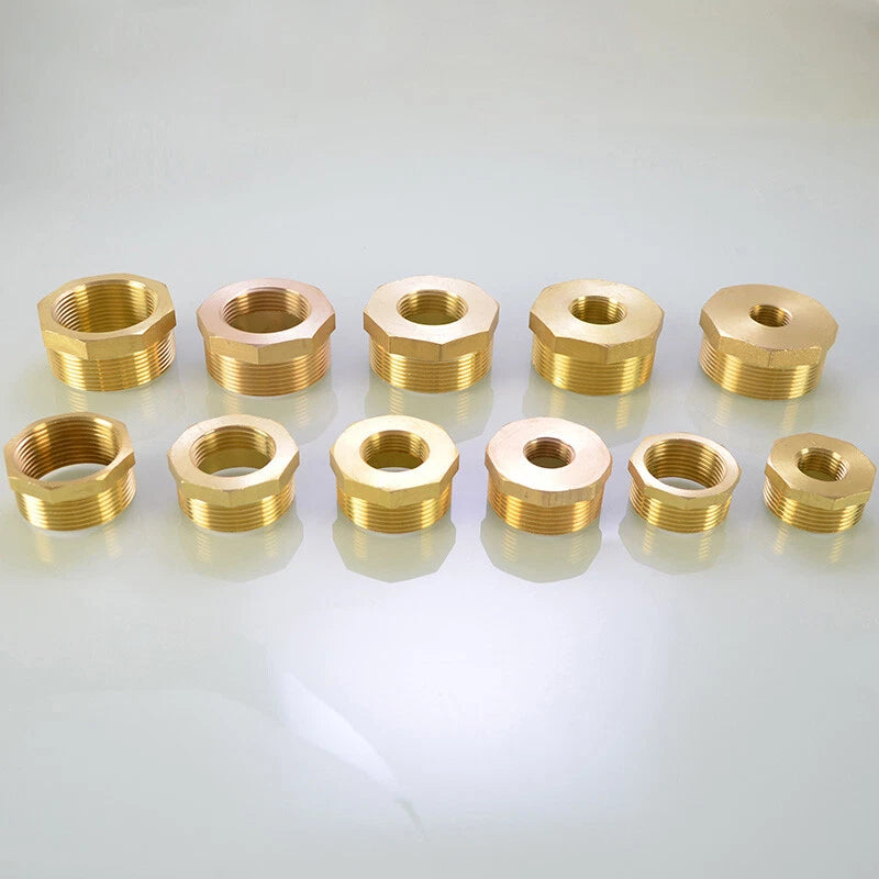 BSP Hex Reducer Bushing — Female to Male Thread Hose Fitting Connector (1/4" to 2")