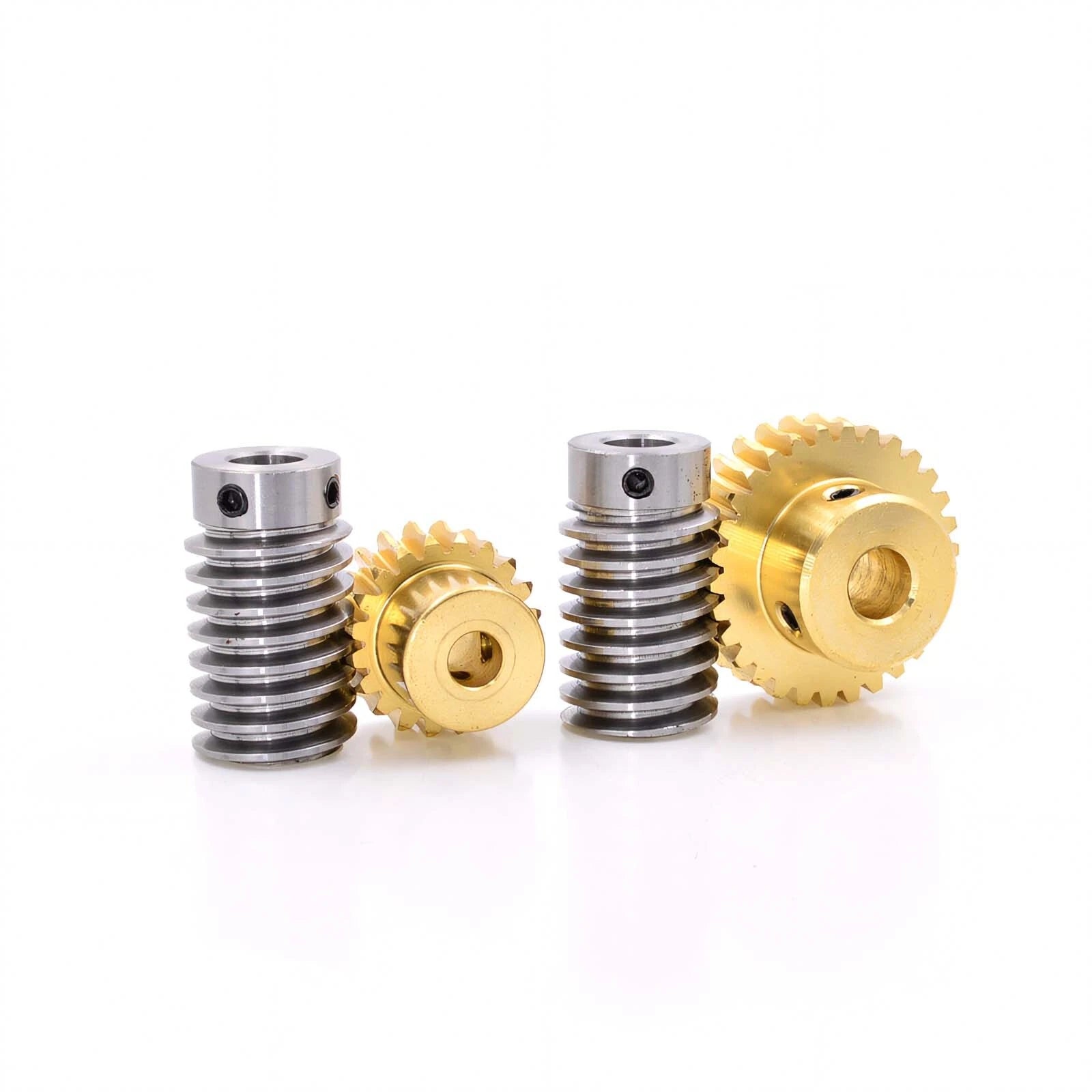 0.8 Module 1:20-60 Reduction Ratio Gear Copper Worm Wheel Gear & Worm Gear Shaft