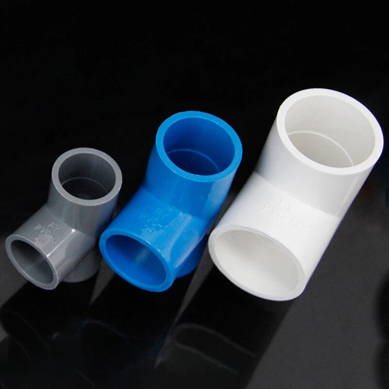 PVC Pipe Fittings Tee Socket ID 16mm - 200mm T Type Solvent Weld 3-Way