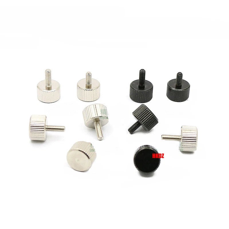 M3 Knurled Thumb Screws – Flat Head Carbon Steel Hand Grip Bolts 6/8/10/12mm - HomeDIYer