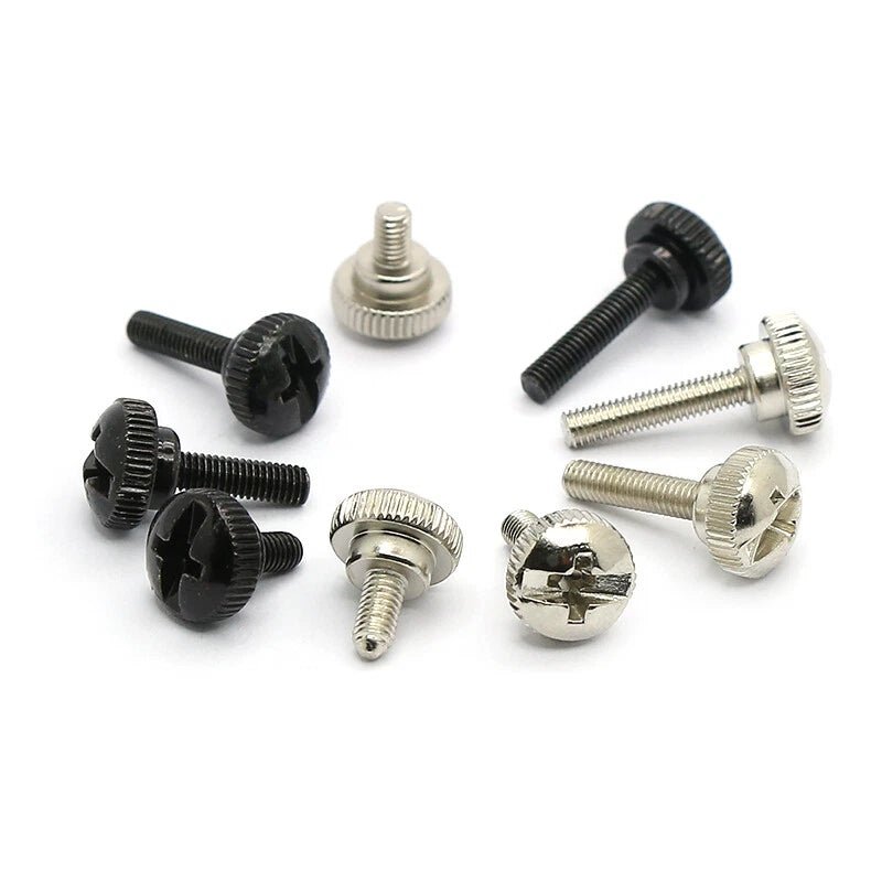 M3 Knurled Thumb Screws Step Hand Grip Knob Bolts — Carbon Steel, Nickel or Black Zinc - HomeDIYer