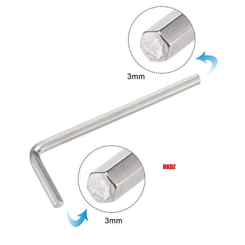 M2~M8 Metric Short Arm Allen Keys Hex Wrenches Hexagonal Key 0.9mm~4mm All Sizes