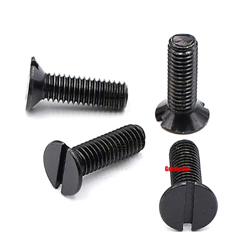 M1.2 M1.6 M2 M4 M5 M6 Slotted Countersunk Head Machine Screws Flat Bolts 3~25mm