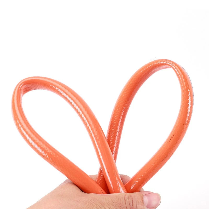 PVC Flexible Braided Tubing — Hydroponics & Irrigation Hose with Optional Clips
