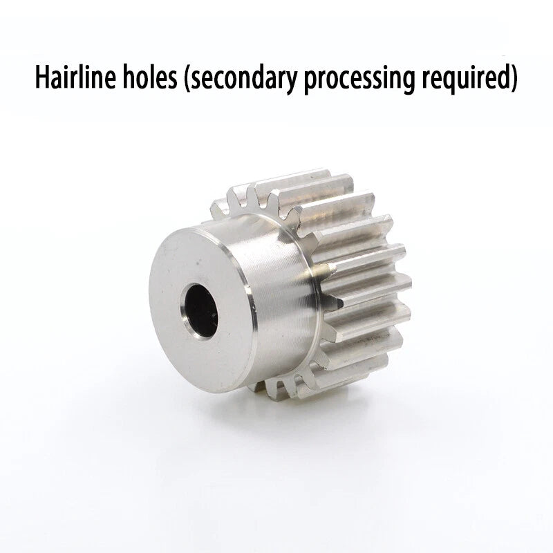 Module 1.5 Spur Gear A2 Steel 12-32 Tooth with Hub Pinion Motor Gear Bore 6-20mm