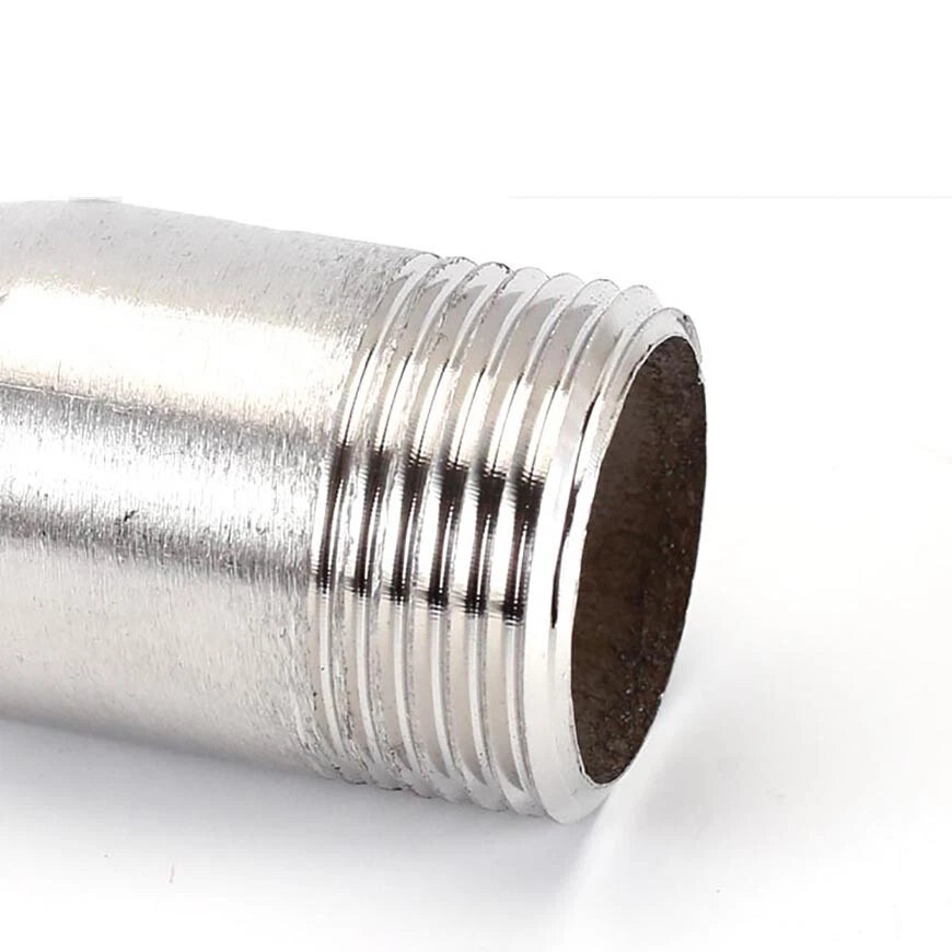BSP Stainless Steel Barbed Hose Joiner Connector Tail — 1/8" to 4" Pipe Fitting