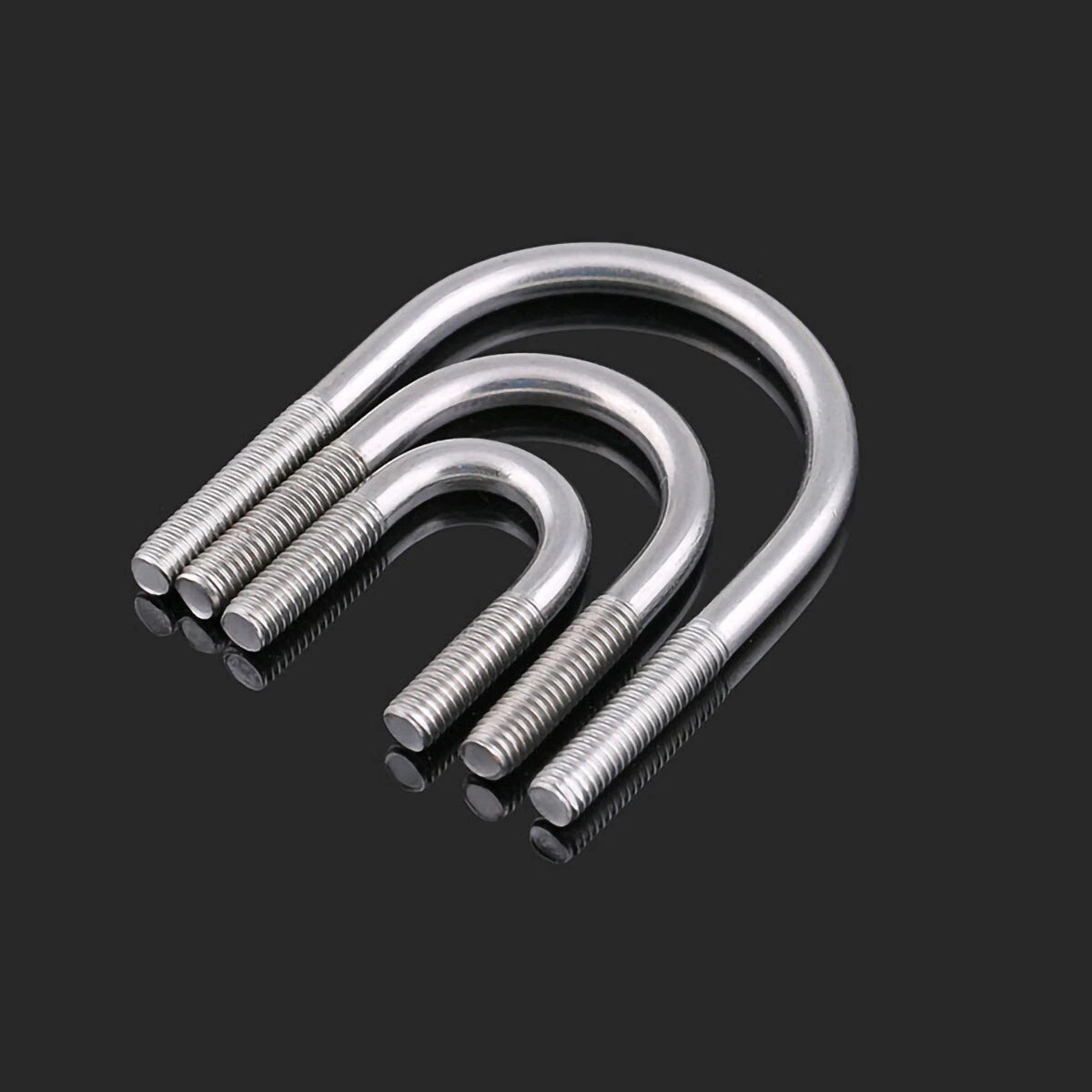 U-Bolts M6 M8 M10 M12 U Bend Screws A2 Stainless Steel U Shaped Bolt Nut Washer