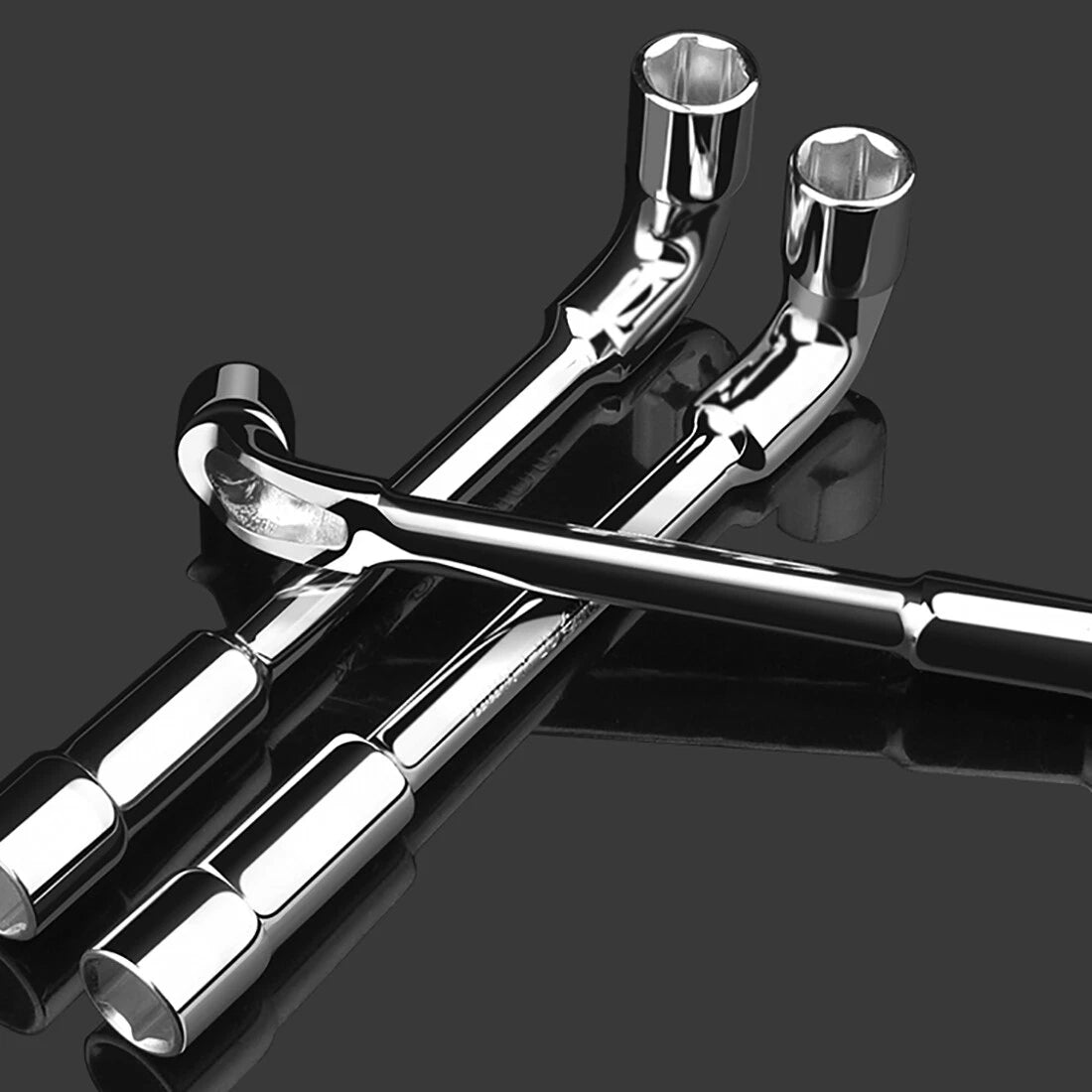 Metric L-Shaped Angled Open Hex Spanners Double Ended Socket Wrench 8mm To 22mm